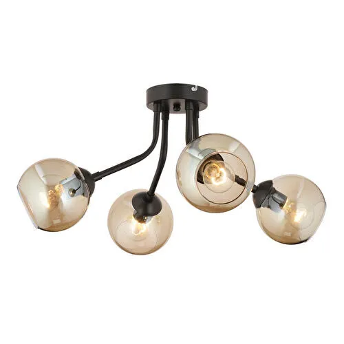 Apliqa David 4lü Siyah Bal Camlı Modern Genç Odası Mutfak Retro Salon Avize Apliqa David 4lü Siyah Bal Camlı Modern Genç Odası Mutfak Retro Salon Avize