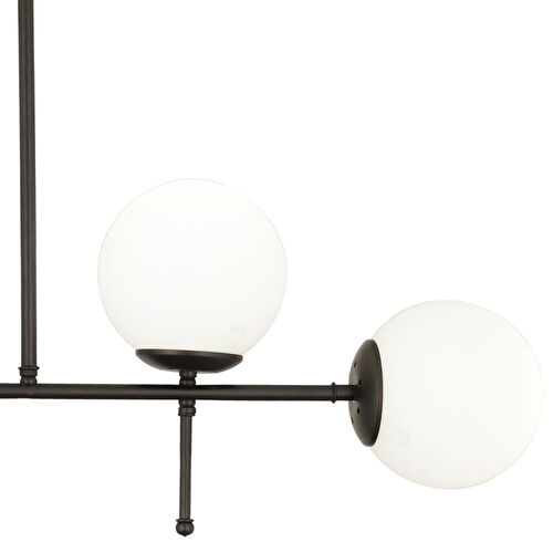 Apliqa Günay 4lü Siyah Modern Mutfak Yemek Masası Üstü Yatak Odası Salon Avize