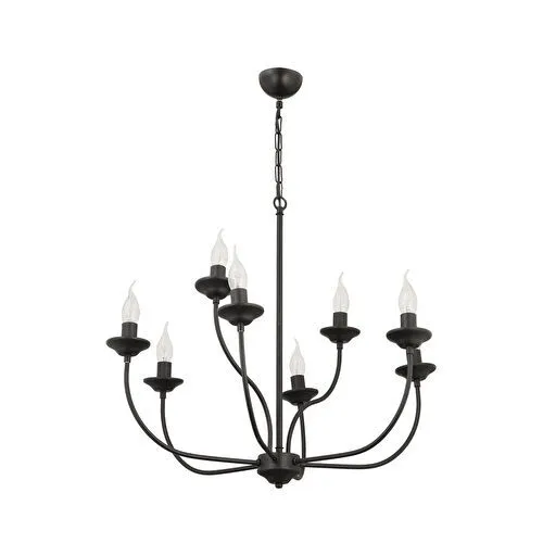 Apliqa Ariane 8li Siyah Modern Yatak Odası Retro Büyük Salon Avize Apliqa Ariane 8li Siyah Modern Yatak Odası Retro Büyük Salon Avize