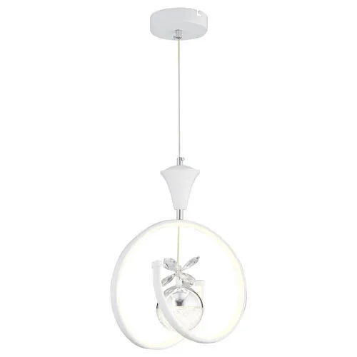 Apliqa Mengü Tekli Beyaz Krom 3 Renkli 36 Watt Ledli Modern Oturma Odası, Koridor, Salon Led Avize