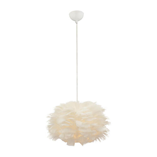 Apliqa Belinay Tekli Tüylü Beyaz Sarkıt Avize Modern Sarkıt Mutfak Salon Sarkıt Avize