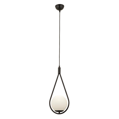 Apliqa Mirza Tekli Siyah Sarkıt Beyaz Camlı Modern Sarkıt Mutfak Salon Sarkıt Avize