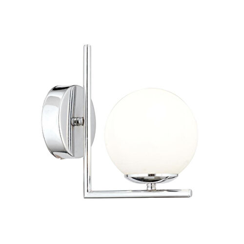 Apliqa Sara Krom Kaplama Duvar Lambası Yatak Odası-yatak Başı-banyo İçin Modern Aplik