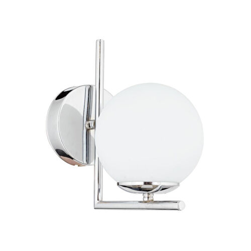 Apliqa Sara Krom Kaplama Duvar Lambası Yatak Odası-yatak Başı-banyo İçin Modern Aplik