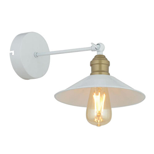 Apliqa Yekta Beyaz Duvar Lambası Yatak Odası-yatak Başı-banyo İçin Modern Aplik