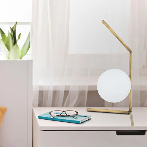 Apliqa Sara Eskitme Masa Lambası Yatak Odası Salon Abajur