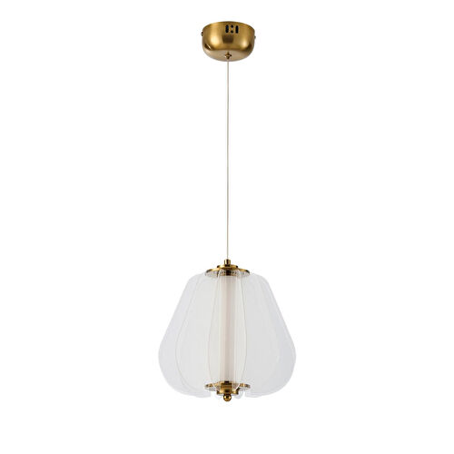 Apliqa Hopps 18 Watt 3000k Elips Bakır Tekli Led Sarkıt Avize