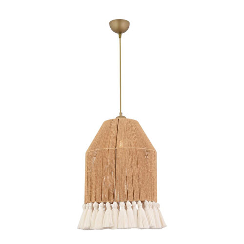 Apliqa Macaron Tekli Hasır Makrome Desenli Bohem Tarzı Yatak Odası, Çocuk Odası, Koridor, Salon Sarkıt Avize