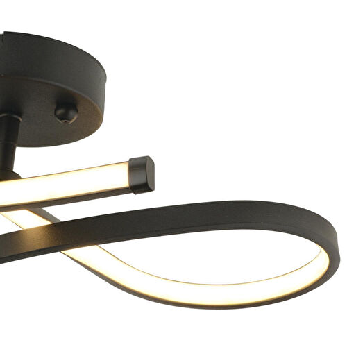 Apliqa Vetto Siyah 38 Watt Plafonyer 3 Renkli Ledli Modern Mutfak Banyo Led Salon Sarkıt Avize