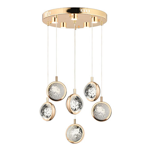 Apliqa Eldon 6'lı Yuvarlak 3 Renk 88 Watt Gold Kristal Ledli Modern Oturma Odası Salon Sarkıt Avize Apliqa Eldon 6'lı Yuvarlak 3 Renk 88 Watt Gold Kristal Ledli Modern Oturma Odası Salon Sarkıt Avize