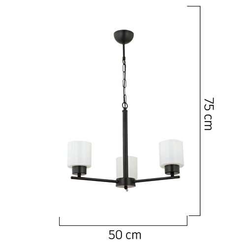 Apliqa Lima 3 Kollu Modern Yatak Odası Mutfak Salon Avize