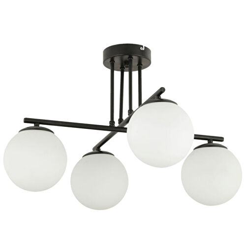 Apliqa Mali 4 Lü Siyah Avize Beyaz Camlı Modern Genç Odası Mutfak Yatak Odası Retro Salon Avize Apliqa Mali 4 Lü Siyah Avize Beyaz Camlı Modern Genç Odası Mutfak Yatak Odası Retro Salon Avize