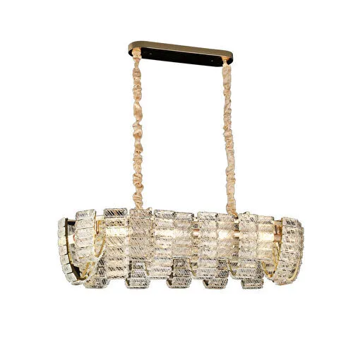 Apliqa Loya Sıralı Kristal Taşlı Oturma Odası, Salon Sarkıt Avize