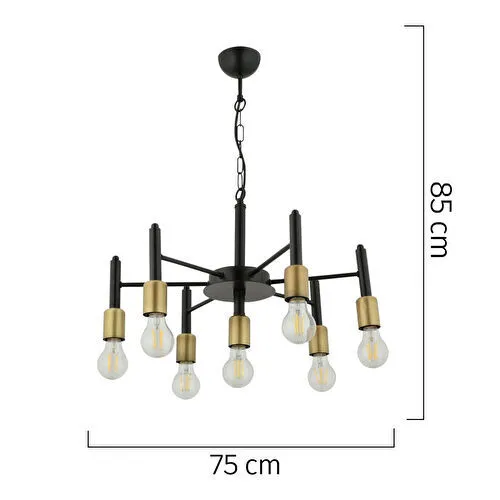 Apliqa Semin 7li Modern Cafe,restoran Için Uygun Retro Salon Avize Apliqa Semin 7li Modern Cafe,restoran Için Uygun Retro Salon Avize