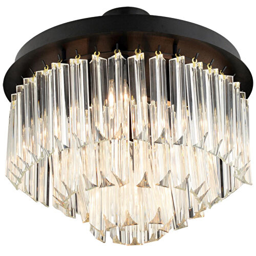 Apliqa Nilay Siyah Kristalli Taşlı Modern Tasarım Kristal Salon Avize