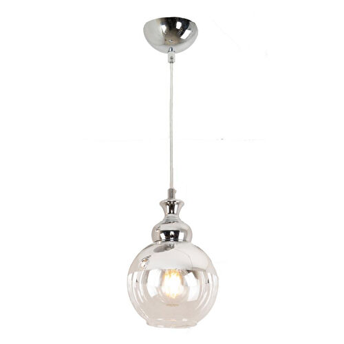 Apliqa Leon Tekli Krom Sarkıt Salon Avize Çap:15cm