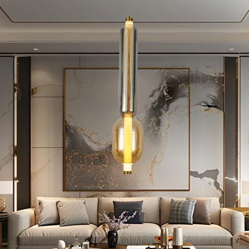 Apliqa Noemi 12 Watt Tekli Gold Modern Tekli Sarkıt Avize