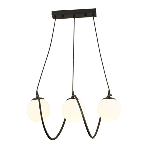 Apliqa Jarry 3lü Beyaz Camlı Siyah Modern Tasarım Yemek Masası Üstü Salon Avize Apliqa Jarry 3lü Beyaz Camlı Siyah Modern Tasarım Yemek Masası Üstü Salon Avize