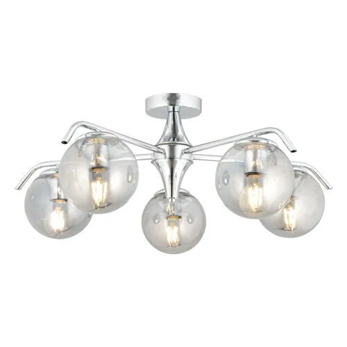 Apliqa Diaspor 5li Yuvarlak Krom Füme Camlı Modern Sarkıt Genç Odası Yatak Odası Retro Salon Avize Apliqa Diaspor 5li Yuvarlak Krom Füme Camlı Modern Sarkıt Genç Odası Yatak Odası Retro Salon Avize