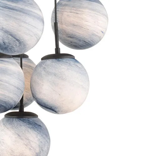 Apliqa Efser 10lu Yuvarlak Avi̇ze Modern Oturma Odası Salon Sarkıt Avize