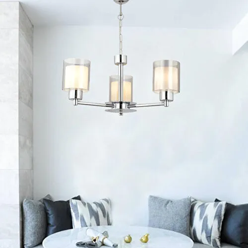 Apliqa Goldie 3 Lü Krom Kaplama Modern Sarkıt Mutfak Salon Avize Apliqa Goldie 3 Lü Krom Kaplama Modern Sarkıt Mutfak Salon Avize