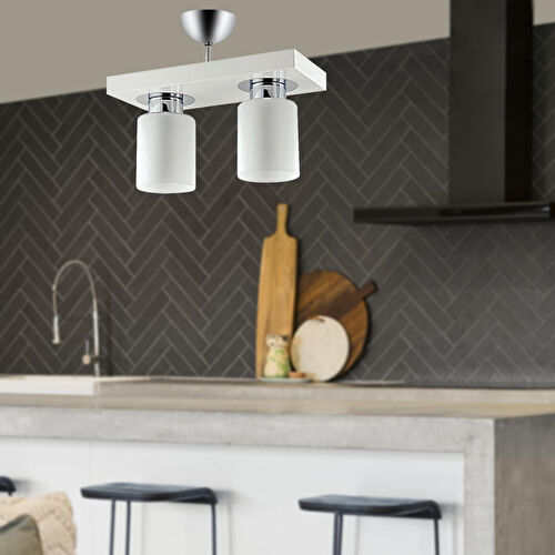 Apliqa Kiaria İkili Modern Plafonyer Genç Odası Mutfakyatak Odası Avize