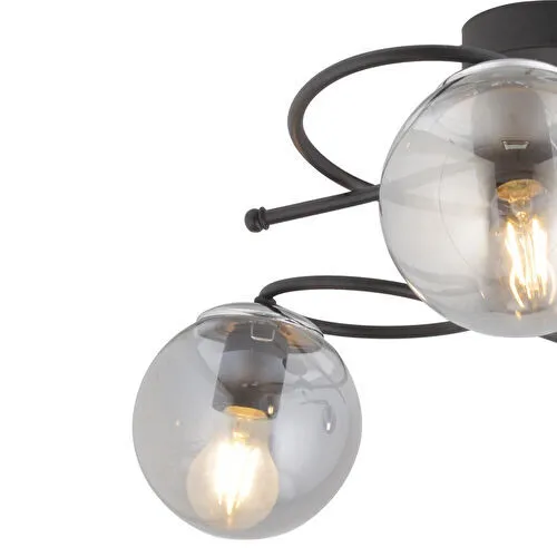 Apliqa Rodonit 3lü Siyah Krom Füme Camlı Modern Sarkıt Genç Odası Yatak Odası Retro Salon Avize Apliqa Rodonit 3lü Siyah Krom Füme Camlı Modern Sarkıt Genç Odası Yatak Odası Retro Salon Avize