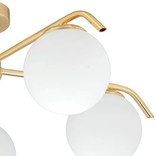 Apliqa Diaspor 5li Yuvarlak Gold Modern Sarkıt Genç Odası Yatak Odası Retro Salon Avize