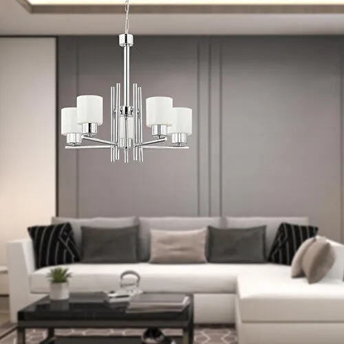 Apliqa Odesa 5 Li Krom Kaplama Modern Yatak Odası Mutfak Salon Avize