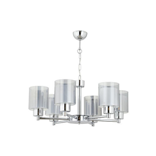 Apliqa Goldie 6 Lı Krom Kaplama Modern Yatak Odası Salon Avize