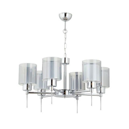 Apliqa Goldie 6 Lı Krom Kaplama Modern Yatak Odası Salon Avize