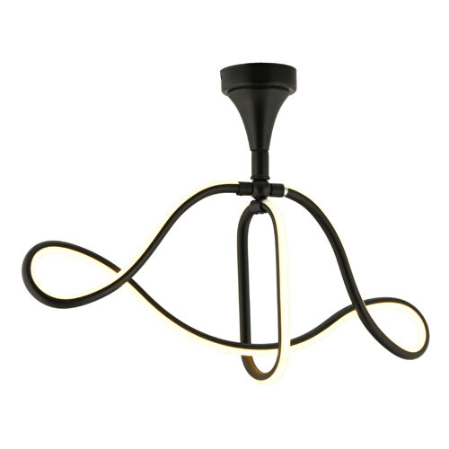 Apliqa Helin Siyah 50 Watt Sarkıt 3 Renkli Ledli Modern Mutfak Banyo Led Salon Sarkıt Avize