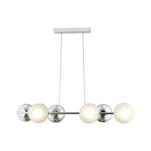 Apliqa Berca 6li Krom Avi̇ze Modern Mutfak Yemek Masası Üstü Yatak Odası Salon Avize