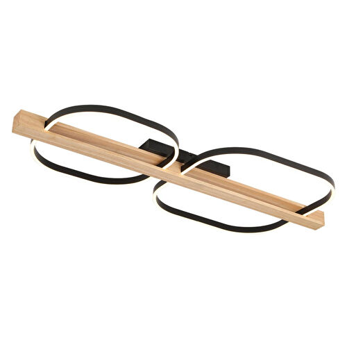 Apliqa Asrın Siyah 2'li Kare 100 Watt Plafonyer Ahşap Desenli Modern Salon Led Avize Apliqa Asrın Siyah 2'li Kare 100 Watt Plafonyer Ahşap Desenli Modern Salon Led Avize