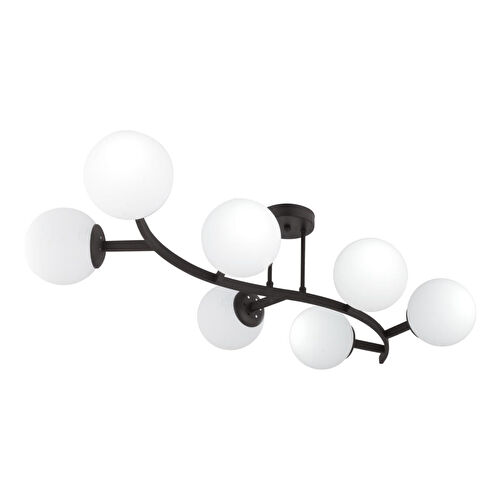 Apliqa İzem 7'li Siyah Modern Plafonyer Genç Odası Mutfak Yatak Odası Avize Apliqa İzem 7'li Siyah Modern Plafonyer Genç Odası Mutfak Yatak Odası Avize