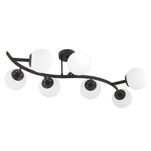 Apliqa İzem 7'li Siyah Modern Plafonyer Genç Odası Mutfak Yatak Odası Avize Apliqa İzem 7'li Siyah Modern Plafonyer Genç Odası Mutfak Yatak Odası Avize