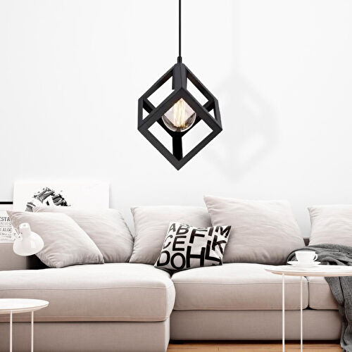 Apliqa Cup Tekli Sarkıt Siyah Modern Retro Sarkıt Mutfak Salon Sarkıt Avize Apliqa Cup Tekli Sarkıt Siyah Modern Retro Sarkıt Mutfak Salon Sarkıt Avize