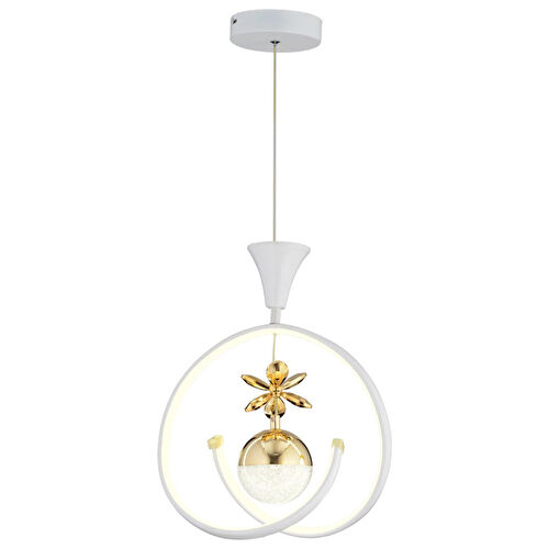 Apliqa Mengü Tekli Beyaz Gold 3 Renkli 36 Watt Ledli Modern Oturma Odası, Koridor, Salon Led Avize Apliqa Mengü Tekli Beyaz Gold 3 Renkli 36 Watt Ledli Modern Oturma Odası, Koridor, Salon Led Avize