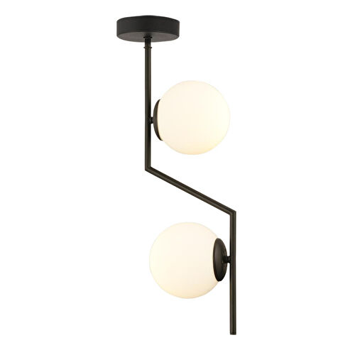 Apliqa Deus 2li Beyaz Camlı Siyah Modern Sarkıt Genç Odası Mutfak Yatak Odası Salon Sarkıt Avize