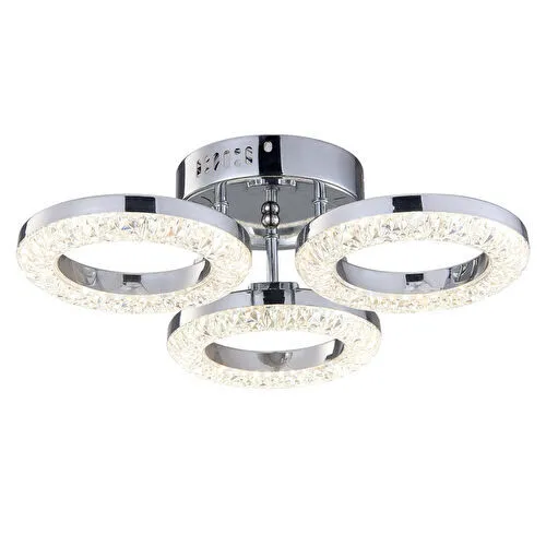 Apliqa Oylum 3'lü Krom 24 Watt Kristalli Koridor Salon Led Plafonyer Avize Apliqa Oylum 3'lü Krom 24 Watt Kristalli Koridor Salon Led Plafonyer Avize