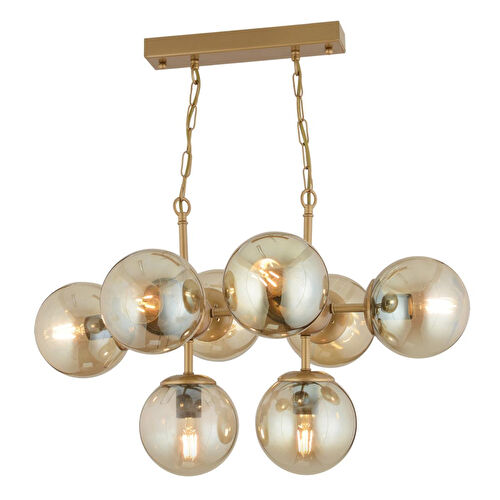 Apliqa Lamia 8li Eskitme Modern Sarkıt Mutfak Yemek Masası Üstü Salon Avize