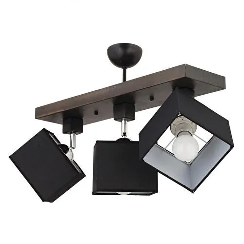 Apliqa Grande 3lü Siyah Modern Koridor Mutfak Salon Plafonyer Avize