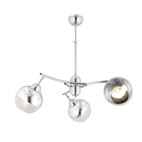 Apliqa Abbey 3'lü Krom Rengi Krom Camlı Yuvarlak Modern Oturma Odası Spot Salon Avize Apliqa Abbey 3'lü Krom Rengi Krom Camlı Yuvarlak Modern Oturma Odası Spot Salon Avize