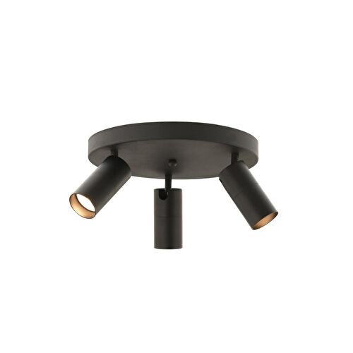 Apliqa Dusan Siyah 3lü Plafonyer Modern Retro Tasarım Spot Avize