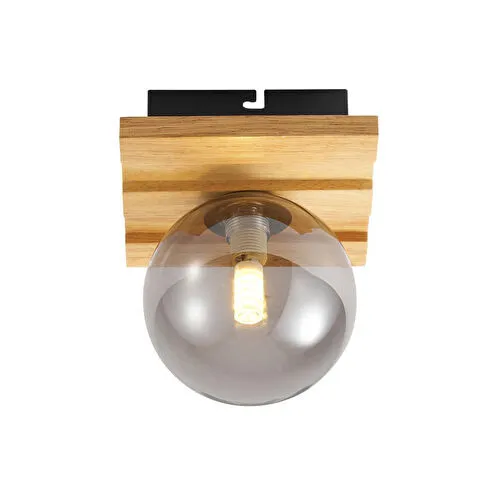 Apliqa Meggy Tekli Ahşap Plafonyer Avize