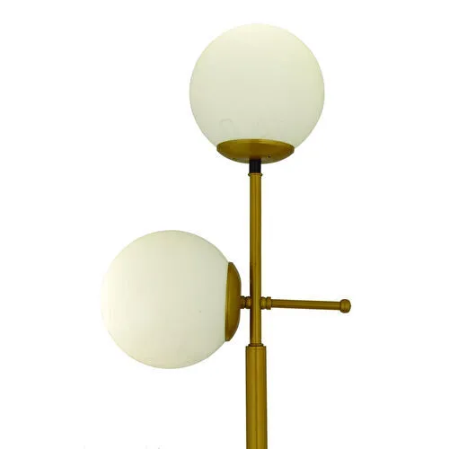 Apliqa Günay 2li Gold Beyaz Camlı Modern Dekoratif Tasarım Oturma Odası-salon Lambader Apliqa Günay 2li Gold Beyaz Camlı Modern Dekoratif Tasarım Oturma Odası-salon Lambader