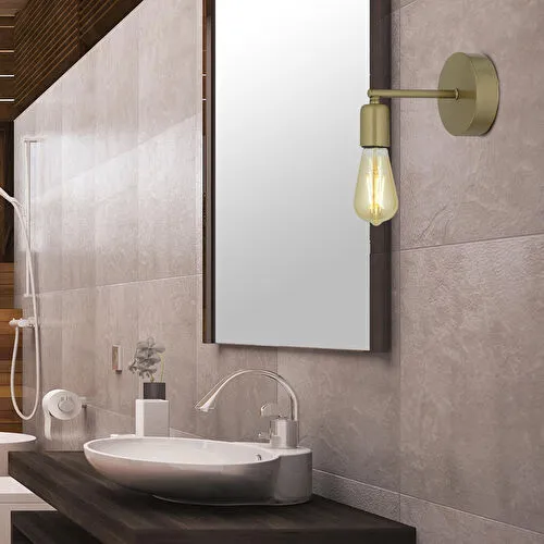 Apliqa Binay Eskitme Boyalı Duvar Lambası Yatak Odası-yatak Başı-banyo Aplik