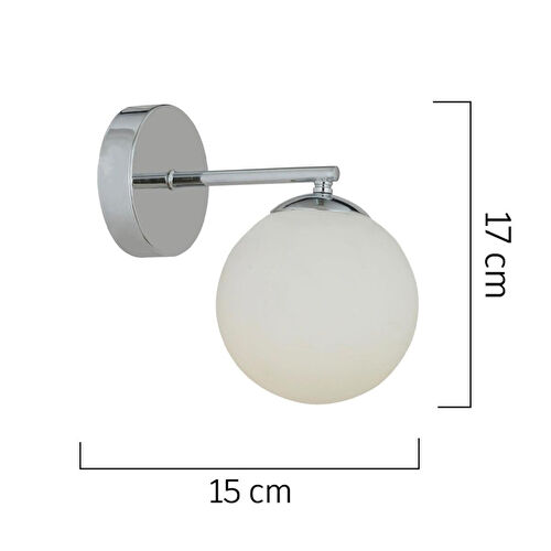 Apliqa Elvin Krom Kaplama 2'li Aplik Seti Yatak Odası-yatak Başı,cafe,restoran Için Duvar Lambası