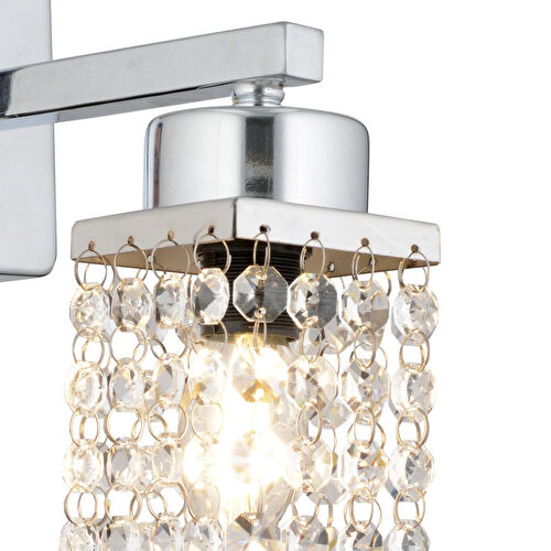 Apliqa Peter Krom Kristal Taşlı Koridor, Yatak Başı, Oturma Odası Salon Aplik