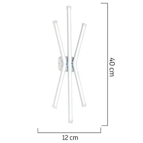 Apliqa Estela Beyaz 25 Watt Modern Tasarım Banyo Koridor Ledli Salon Aplik